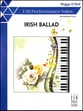 Irish Ballad piano sheet music cover